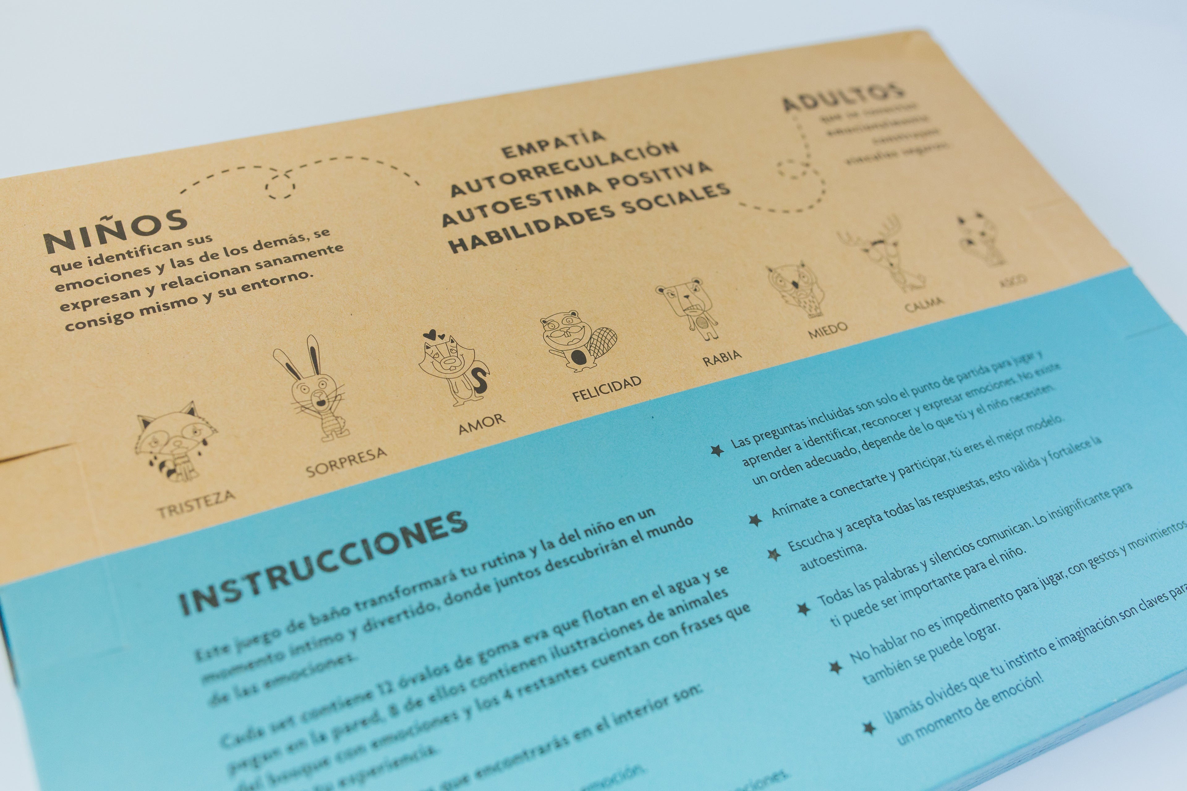 Juego de baño emociones